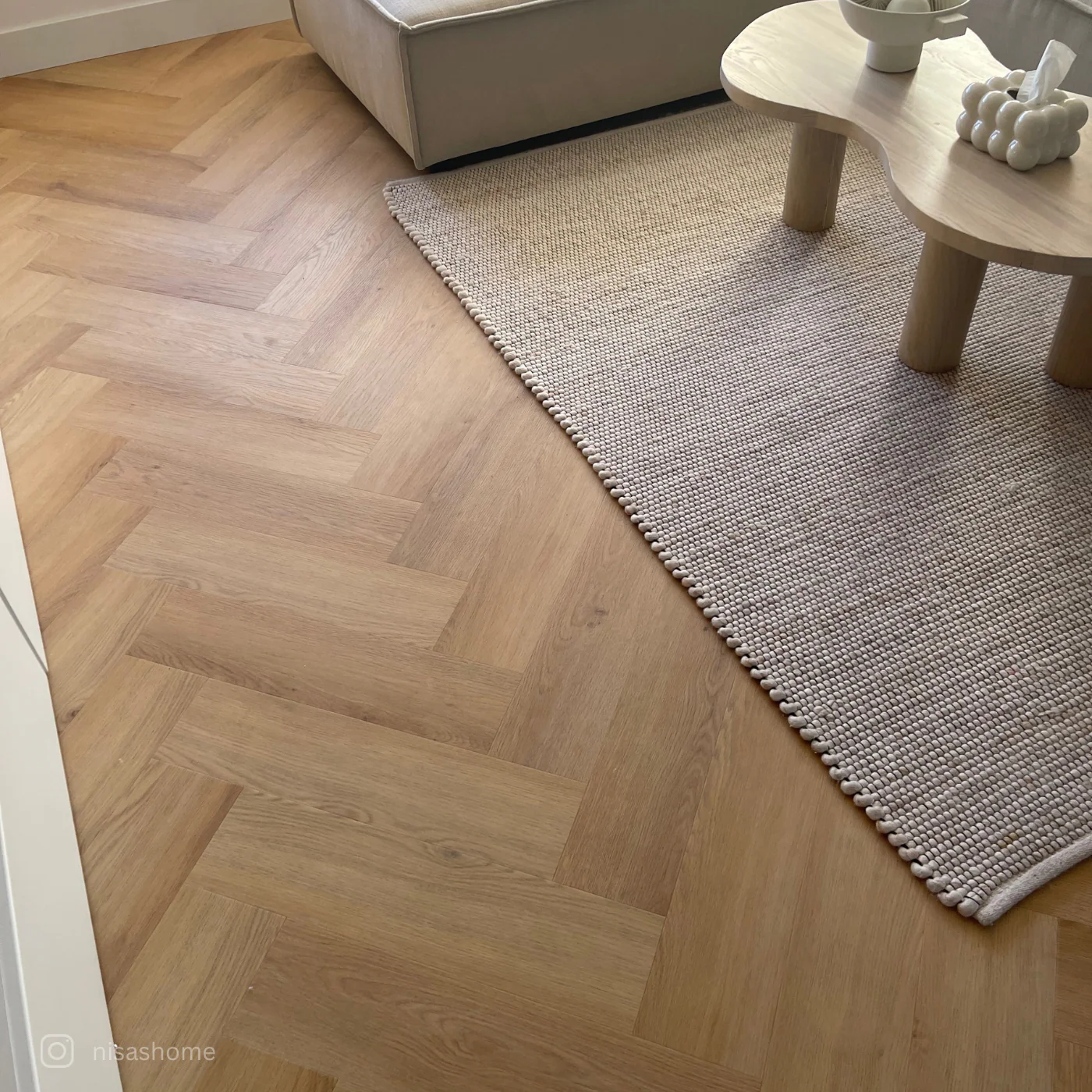 »Eiche Papaya« Klick-Vinylboden Fischgrät - Image 4