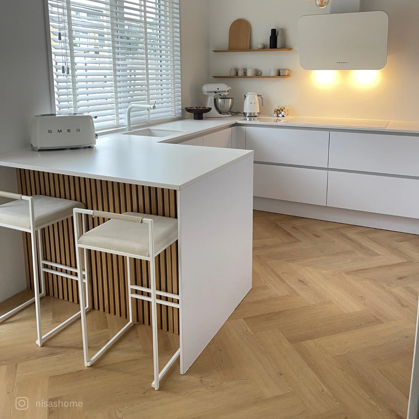 »Eiche Papaya« Klick-Vinylboden Fischgrät - Image 3