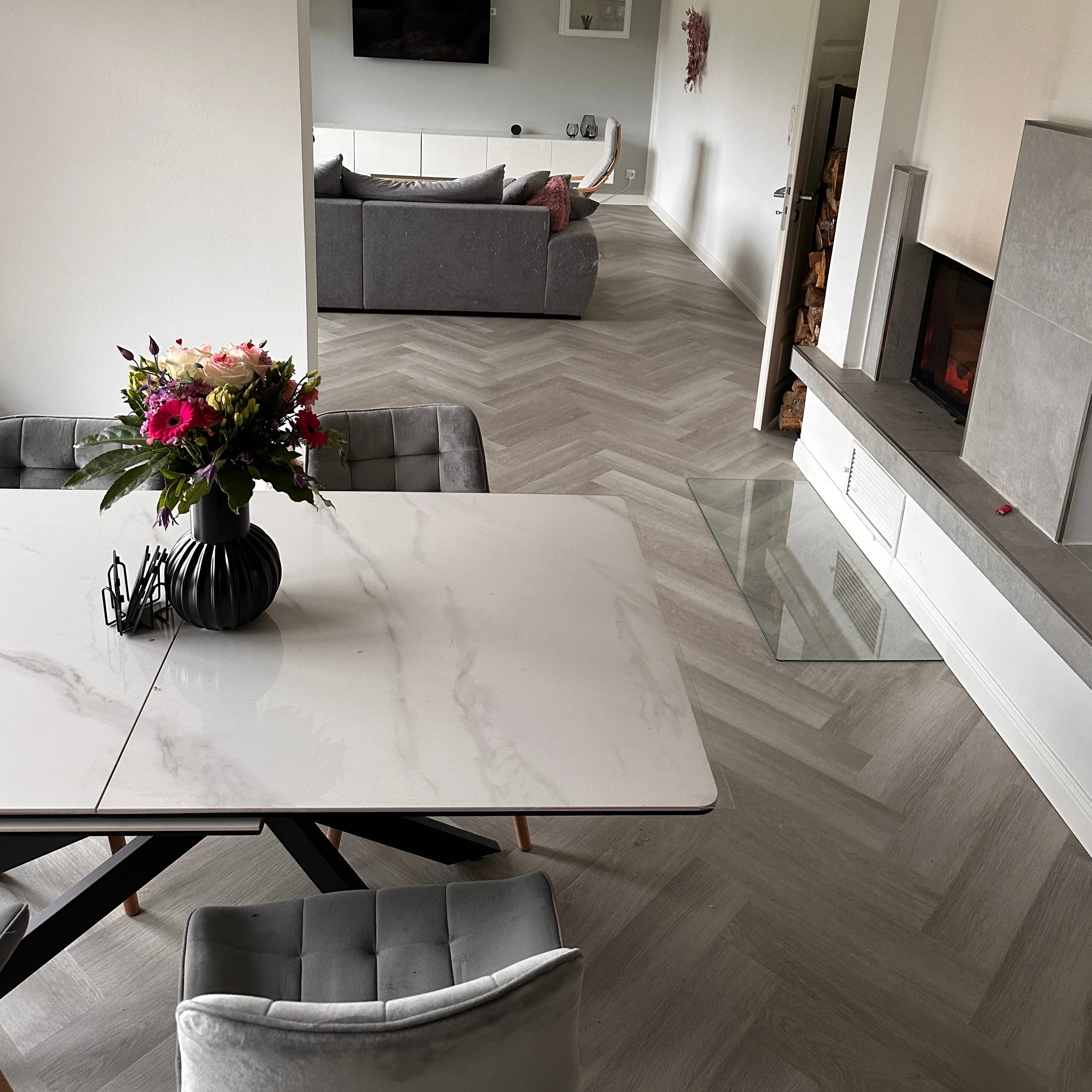 »Eiche Sago« Klick-Vinylboden Fischgrät - Image 4